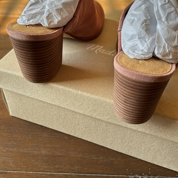 Size 8.5 Madewell The Harper Mule in Suede in old rose pink - Picture 9 of 13